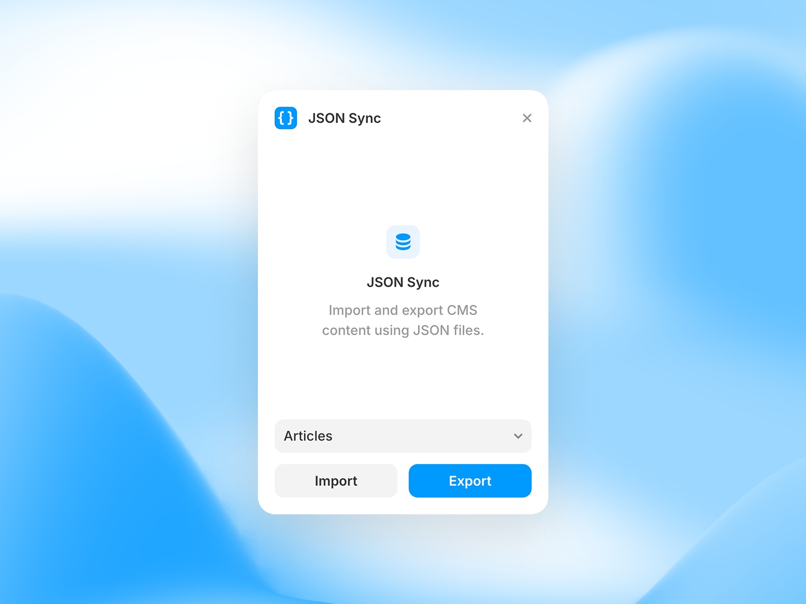 JSON Sync