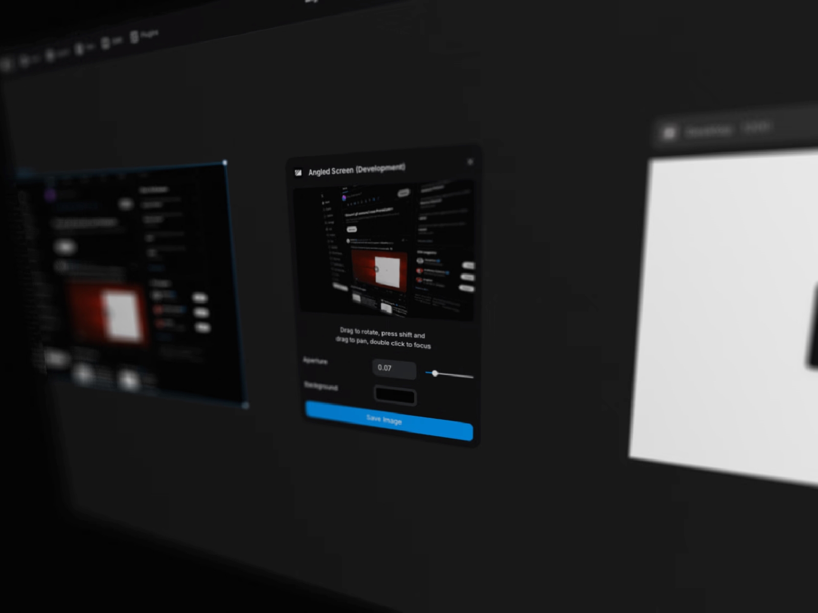 Angled Screen
