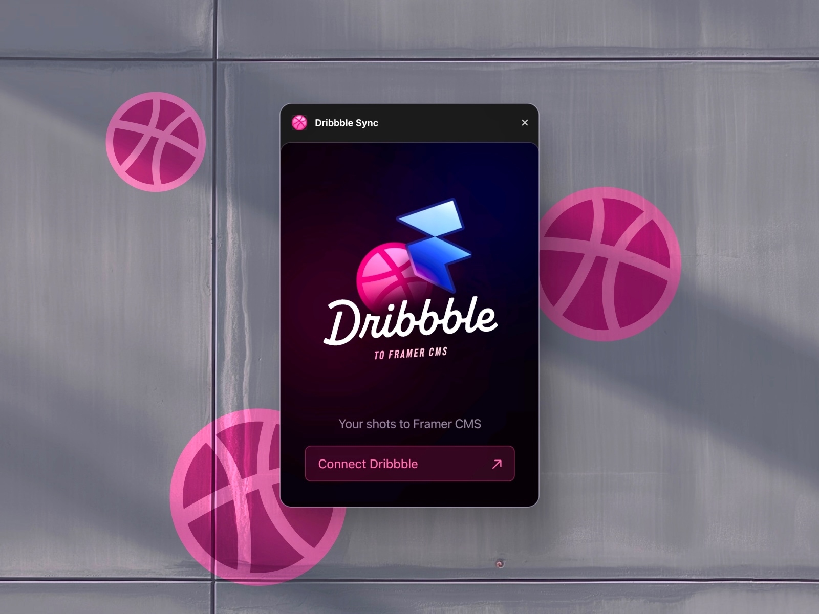 Dribbble Sync