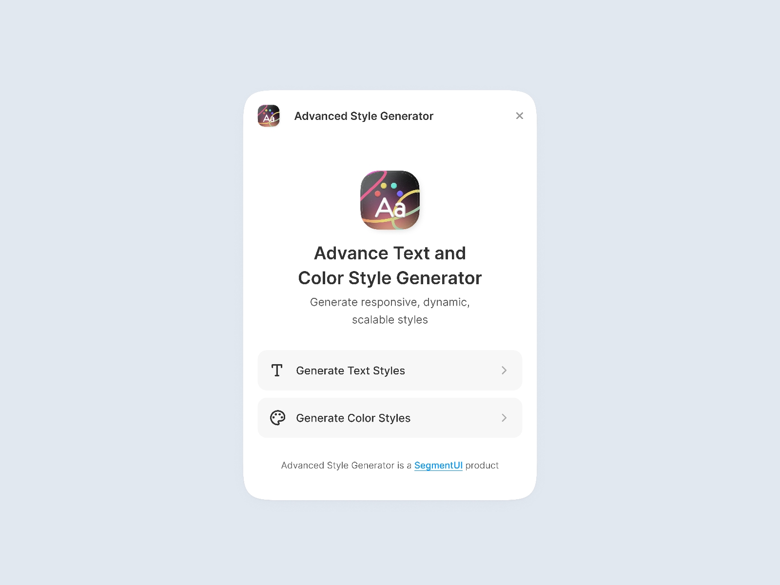Advanced Style Generator