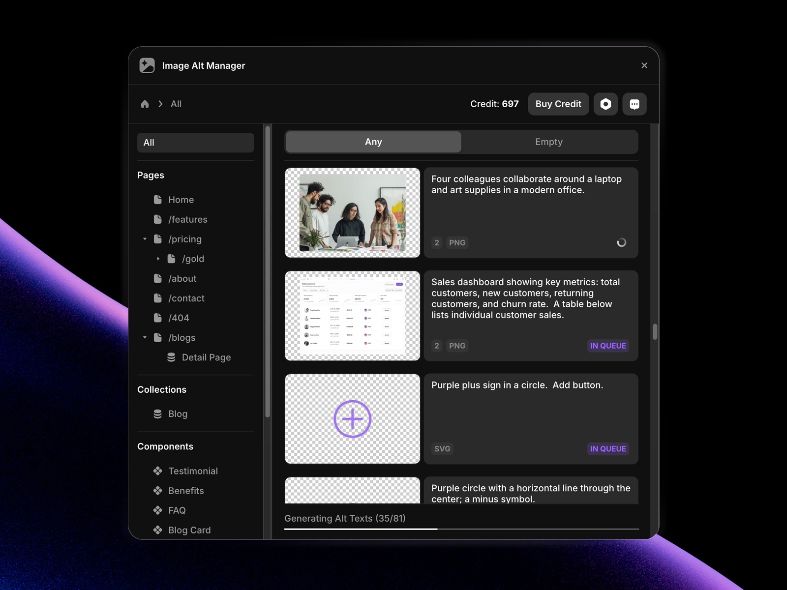 Image Alt Manager