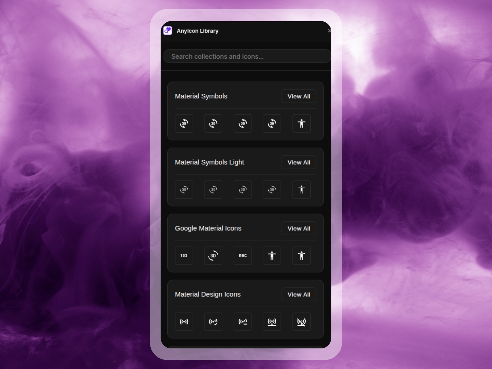 AnyIcon Library