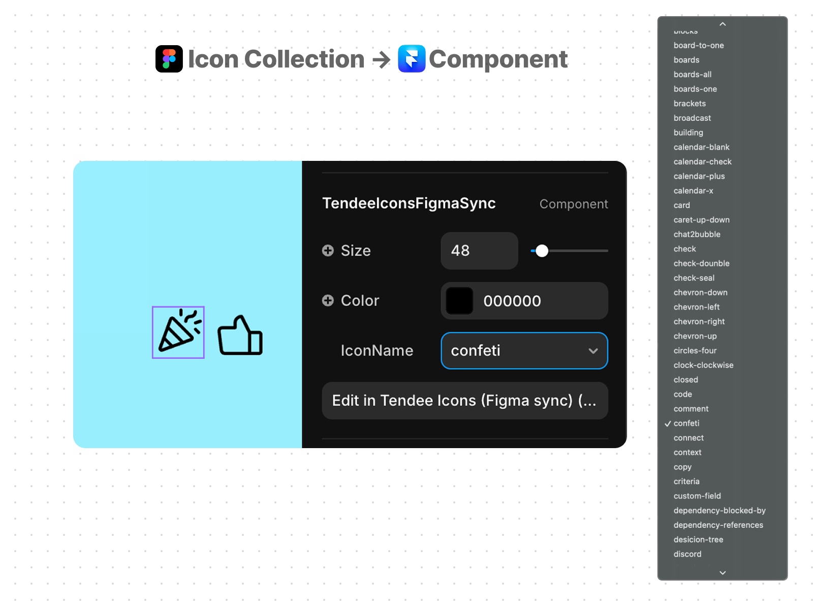 Tendee Icons - Figma Sync