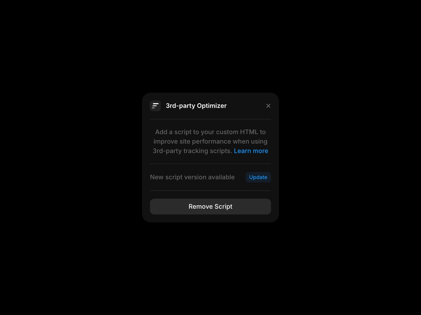 3rd-Party Optimizer