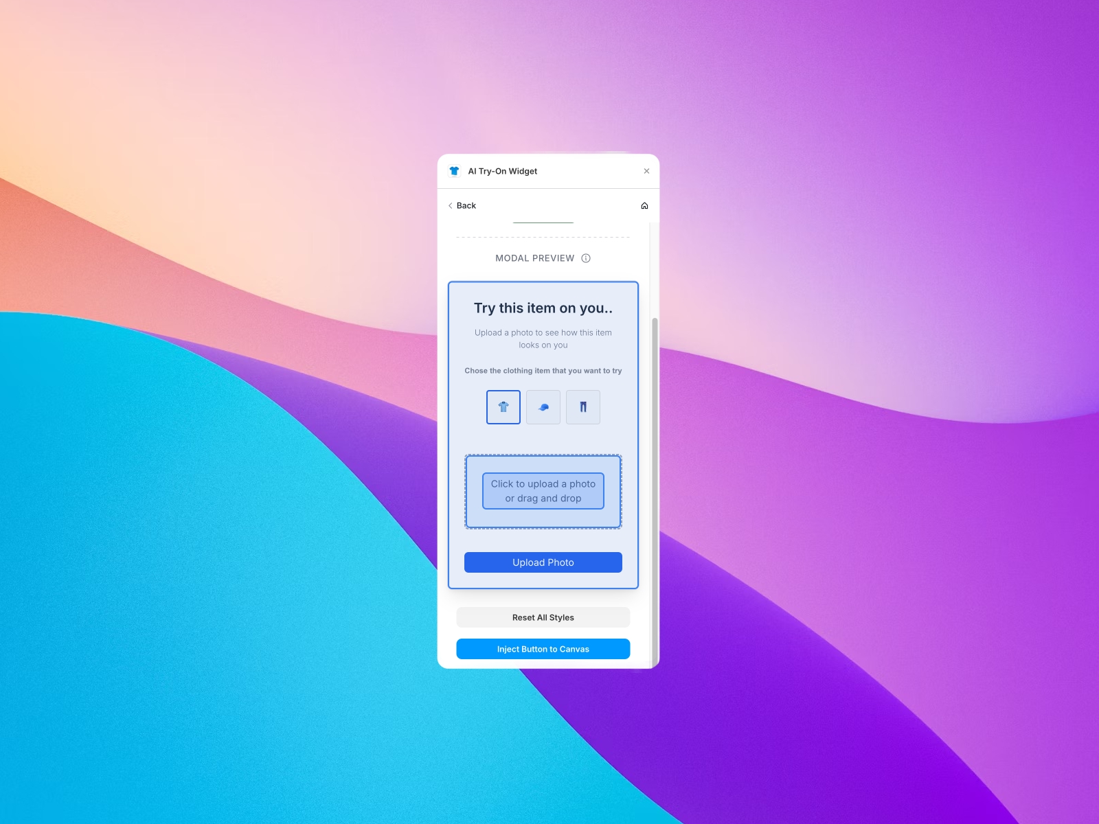 AI Try-On Widget