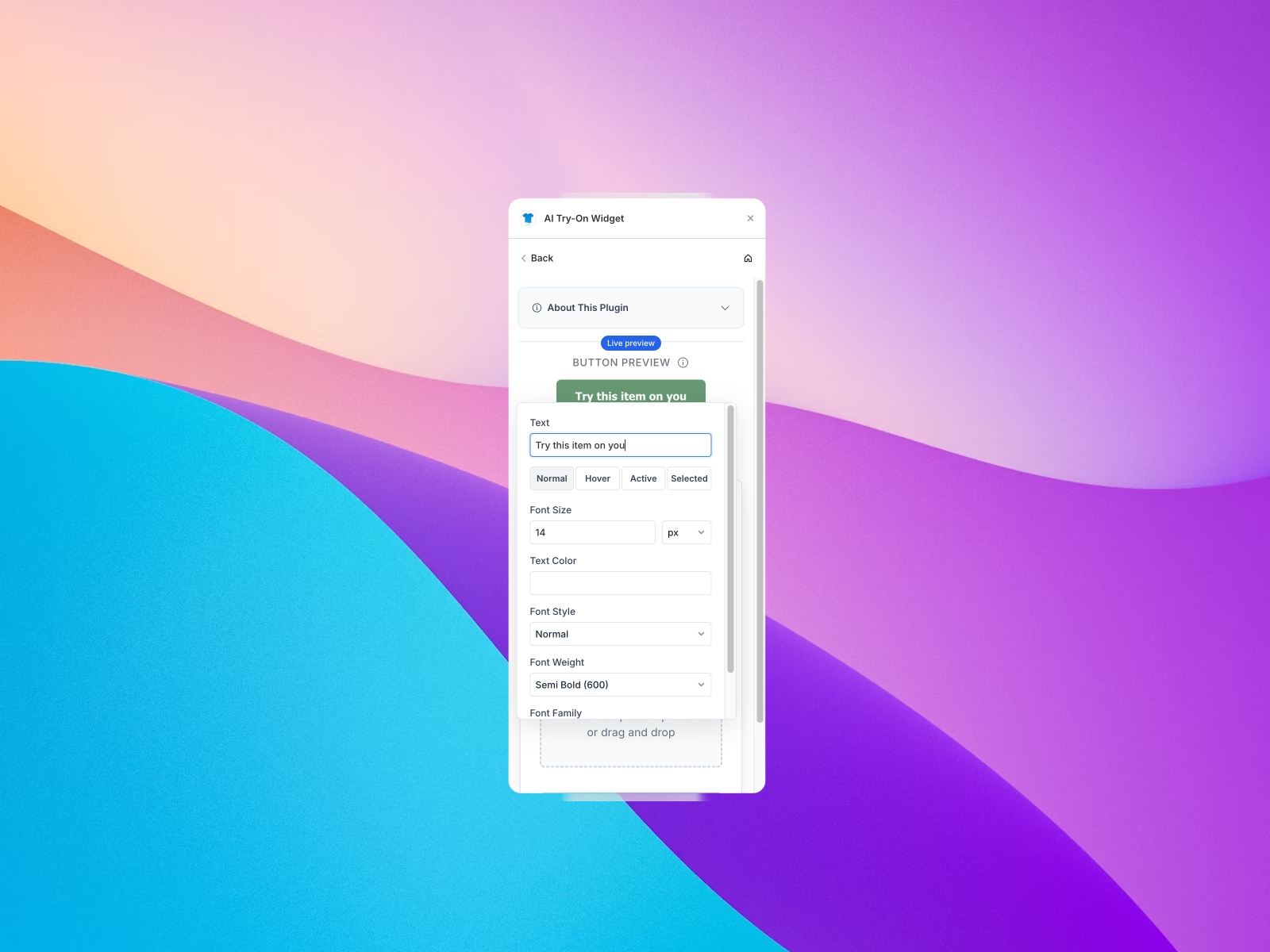 AI Try-On Widget