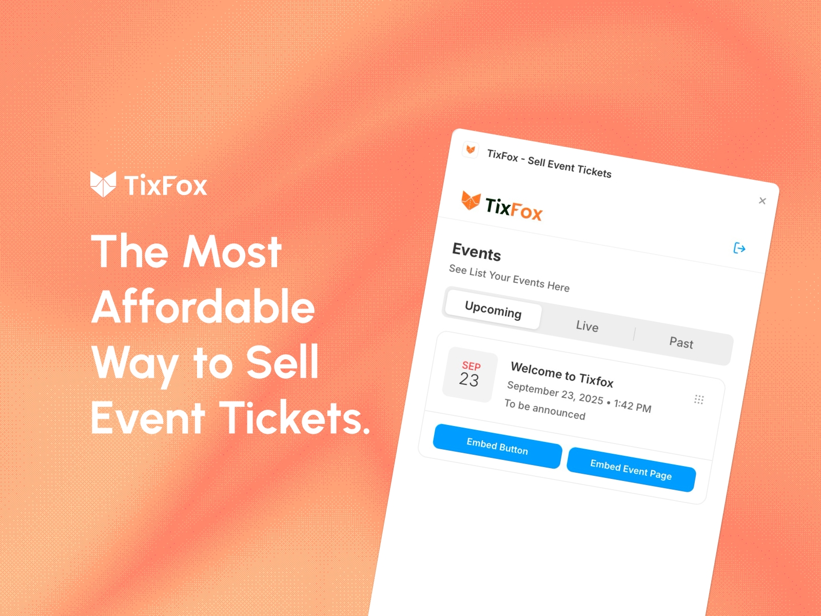TixFox - Sell Event Tickets