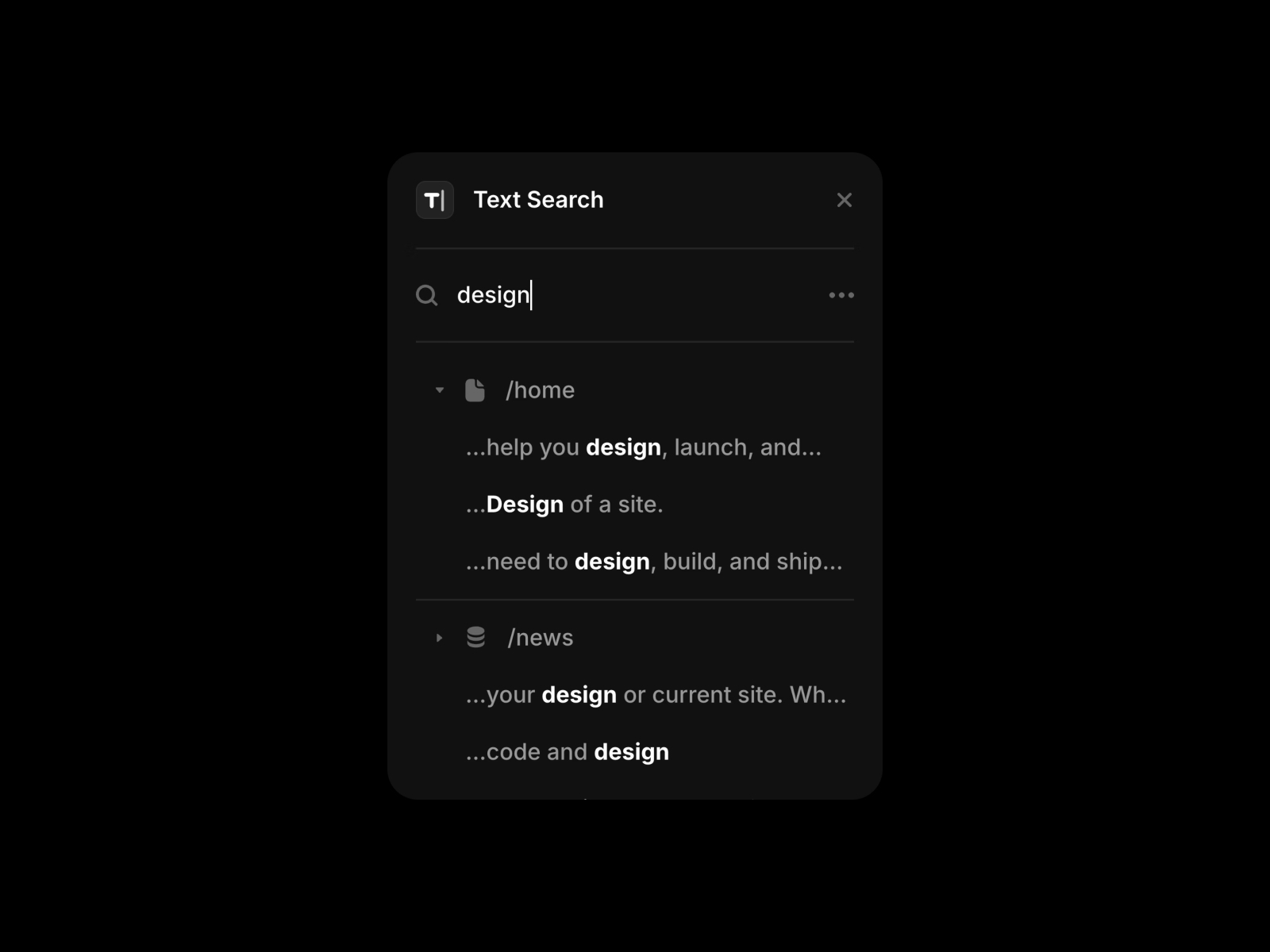 Text Search