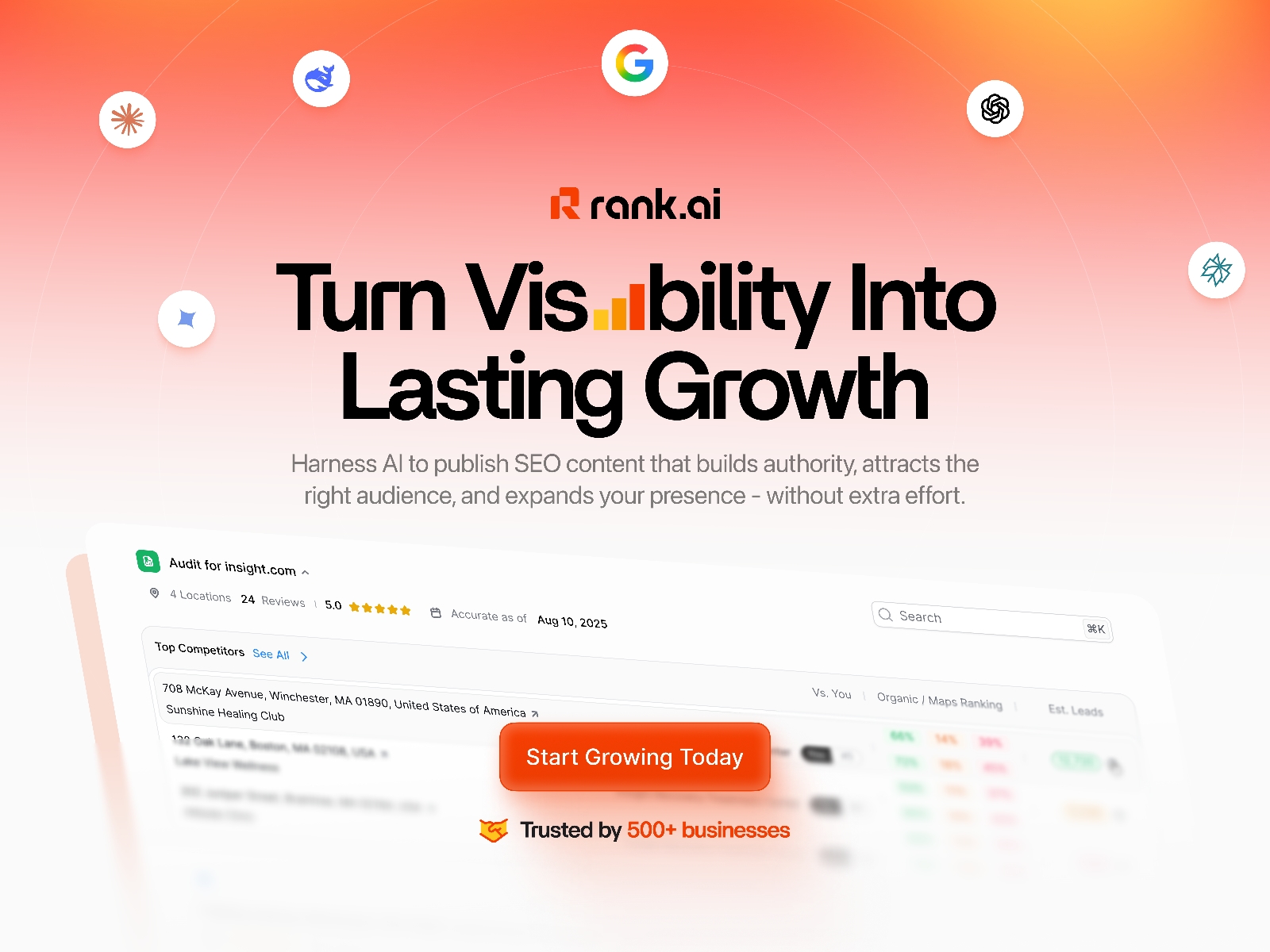Rank.ai - Rank higher with AI SEO